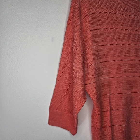 New York & Company Coral Crew Neck Sweater Sz XS - Picture 6 of 7